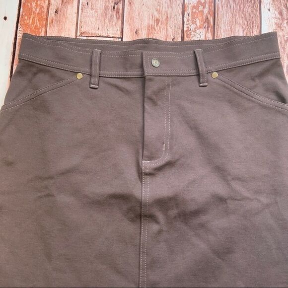 Sahalie brown A-line skirt S - Picture 2 of 5